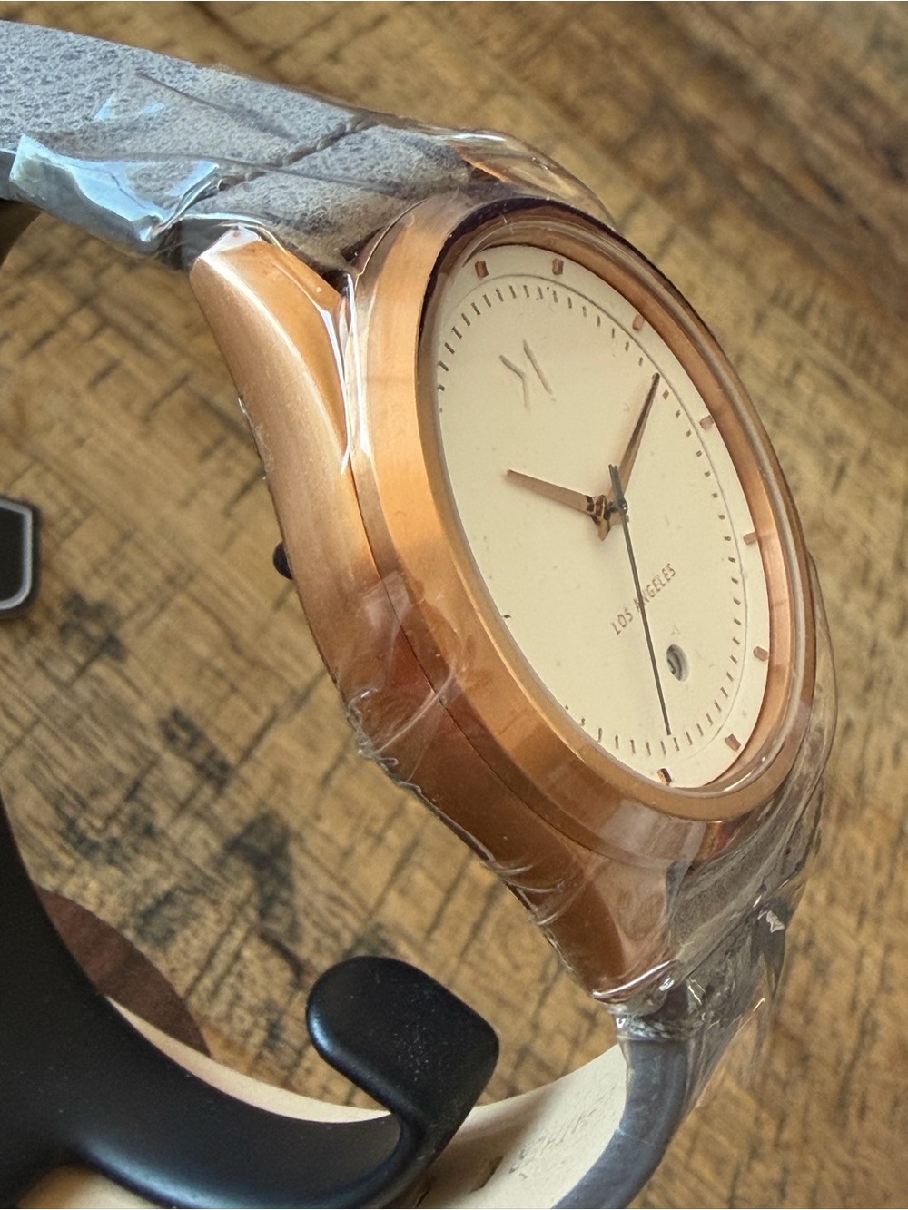 NEW MVMT Rose Gold Watch w/ Grey Leather Strap + Box & Papers - Picture 5 of 8